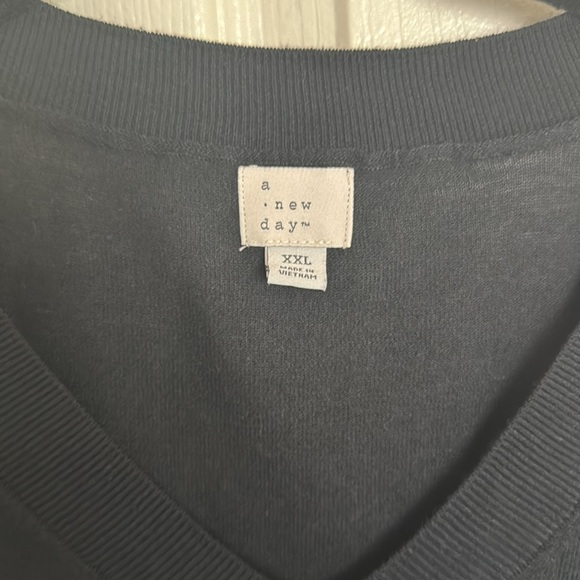 Black V-Neck Sweater - Picture 2 of 6